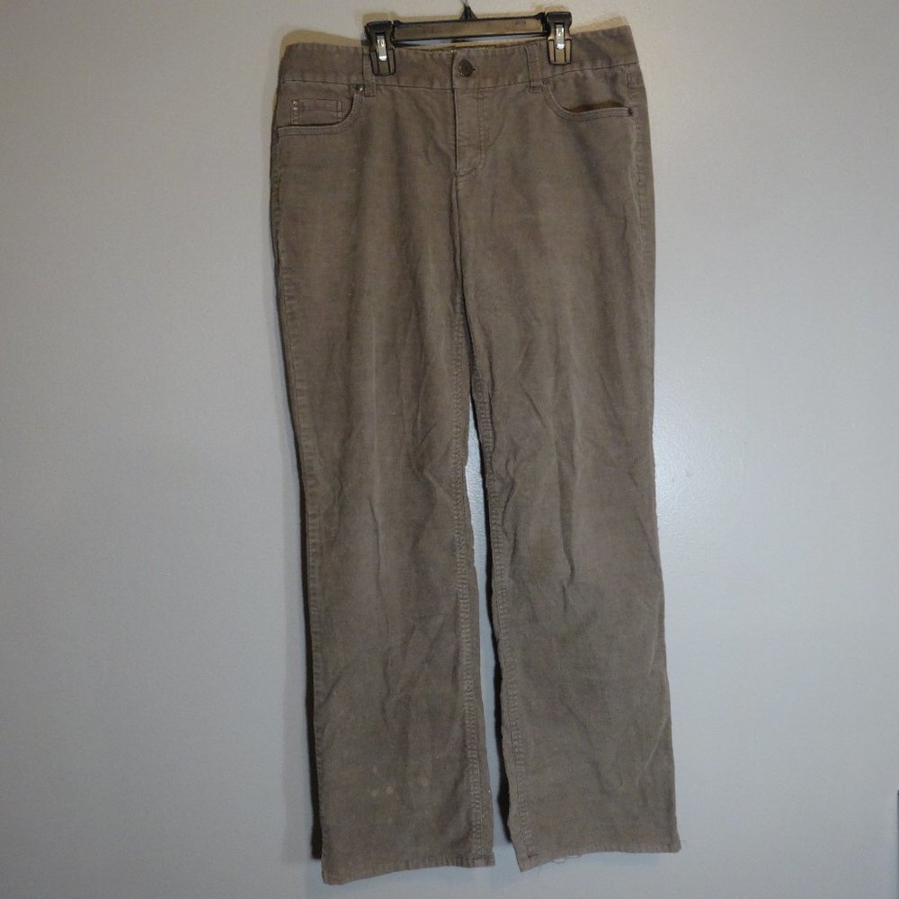 J. Crew Women's Size 10R Khaki Corduroy-Distressed